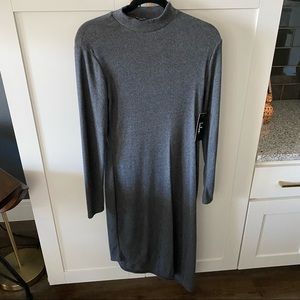 Lulus grey ribbed dress